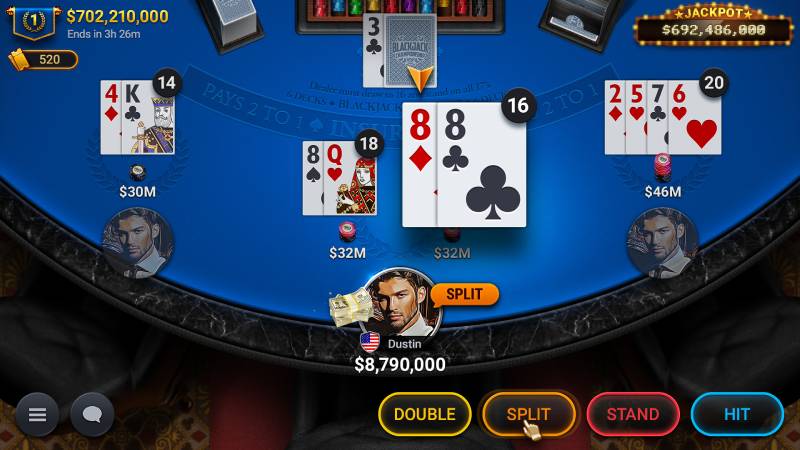 Lợi thế nhà cái trong game bài blackjack